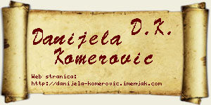 Danijela Komerović vizit kartica